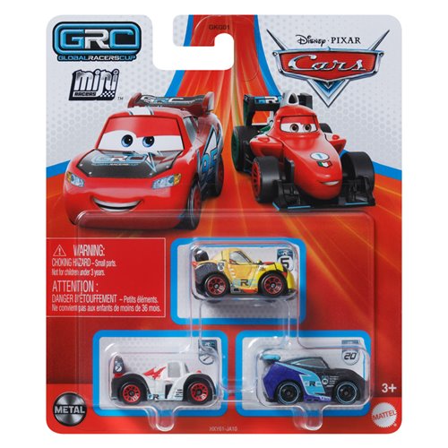 Disney Pixar Cars Mini Racers 3-Pack 2024 Mix 3 Case of 6