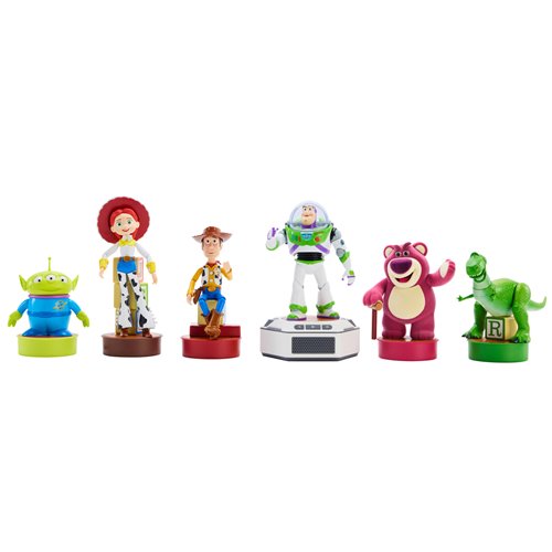 Toy Story Mini Robots Story Pack 6 Toy Story Robots with Base - Buzz Lightyear, Woody, Lotso, Alien,