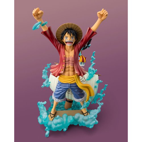 One Piece STARtune Monkey D Luffy Setting Out For The New World FiguartsZERO Statue