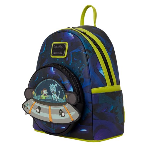 Rick and Morty Space Cruiser Glow-in-the-Dark Mini-Backpack