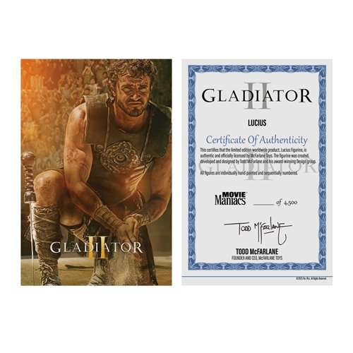Movie Maniacs Paramount Wave 1 Gladiator II Lucius 6-Inch Posed Figure