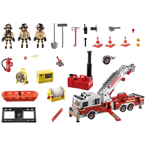Playmobil 70935 Rescue Vehicles Fire Engine with Tower Ladder