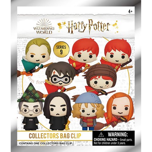 Harry Potter Series 9 3D Foam Bag Clip Random 6-Pack