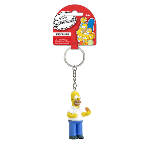 The Simpsons Keychains - Cartoon Anime The Simpsons Pendant Kawaii  Keychains Holder Car AL0508 - The Simpsons Merch