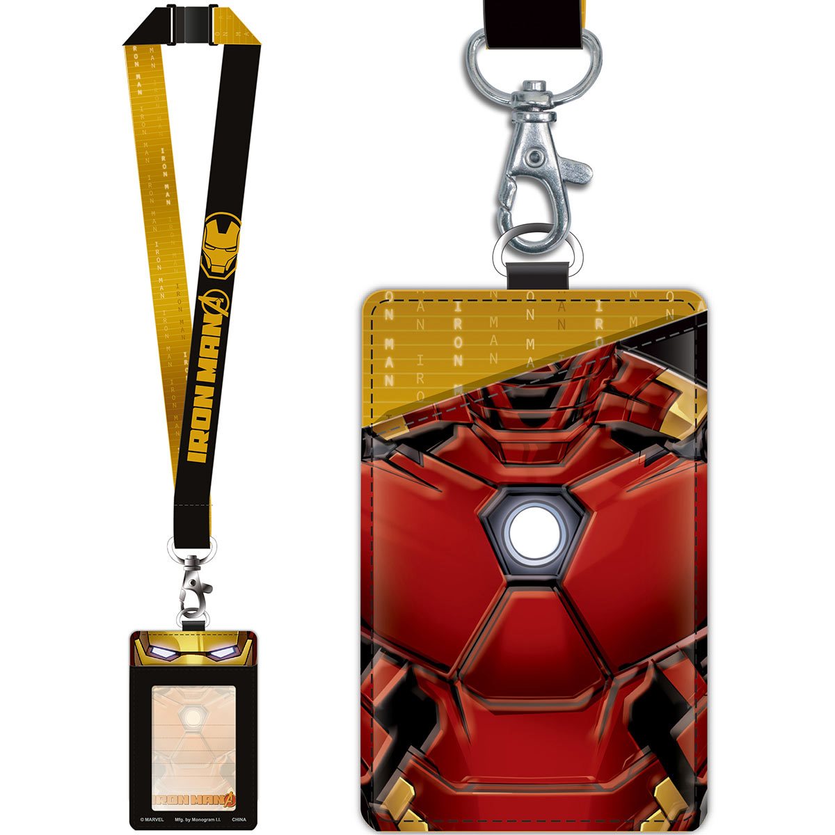 Iron Man Deluxe Lanyard with Card Holder - Entertainment Earth