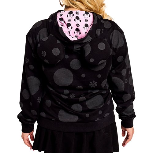 Minnie Mouse Rocks The Dots Florals Hooded Sweatshirt