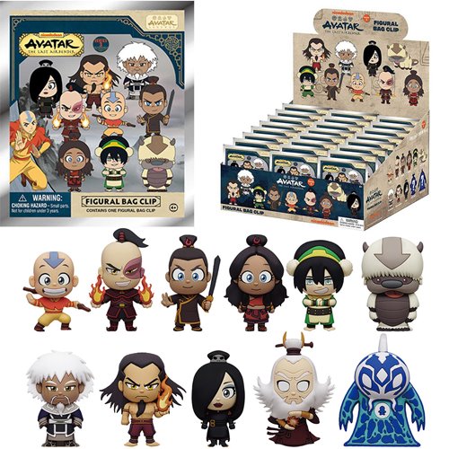Avatar: The Last Airbender Series 3 3D Foam Bag Clip Display Case of 24