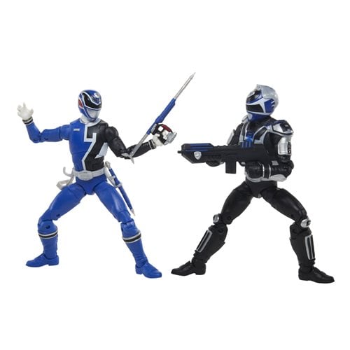 Power Rangers Lightning Collection 6-Inch S.P.D. Squad B Blue Ranger and Squad A Blue Ranger Action