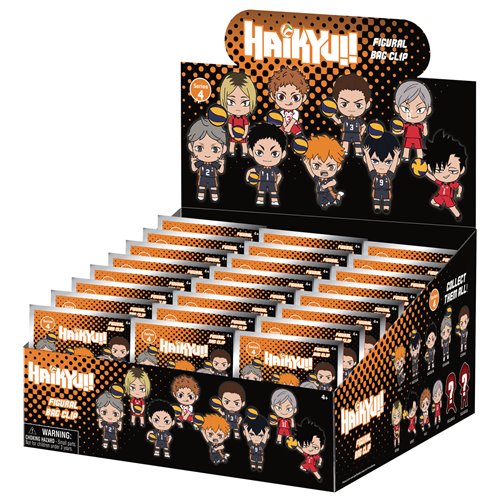Haikyu!! Series 4 3D Foam Bag Clip Display Case of 24