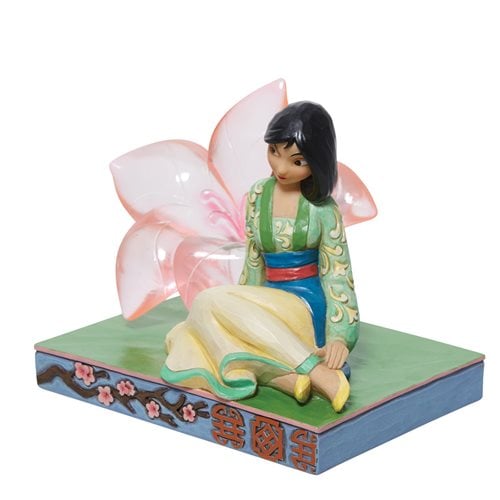 Disney Traditions Mulan Clear Resin Cherry Blossom by Jim Shore Statue
