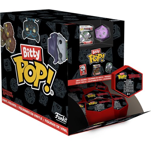 Dungeons and Dragons Funko Bitty Pop! Mini-Figure and Dice Display Case of 12