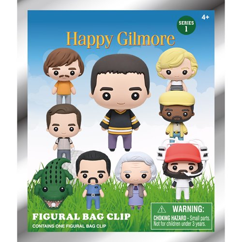 Happy Gilmore 3D Foam Bag Clip Random 6-Pack