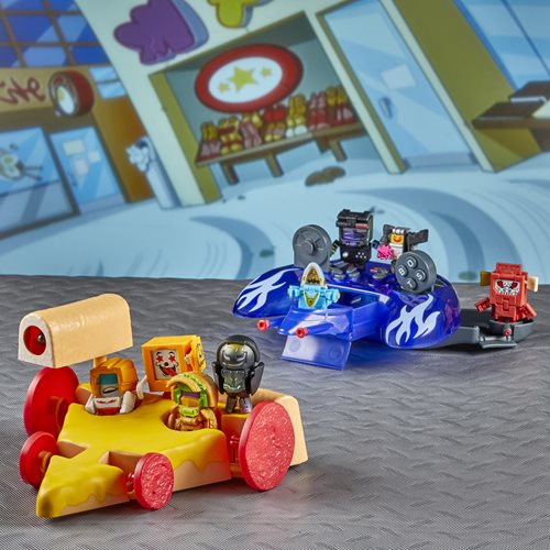 Transformers Toys BotBots Ruckus Rally Series 6 Ruckus Racer Racer-Roni and Outta Controller Vehicle