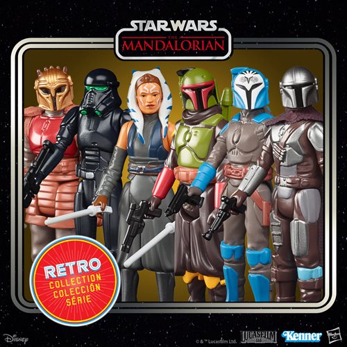 Star Wars The Mandalorian The Retro Collection Kenner Action Figures Wave 2 Case of 8