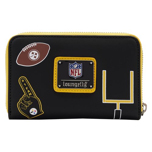 NFL Pittsburgh Steelers Patches Zip-Around Wallet