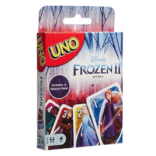 Mattel Games UNO Disney Frozen II Playing cards Game 7 year old Made in USA 