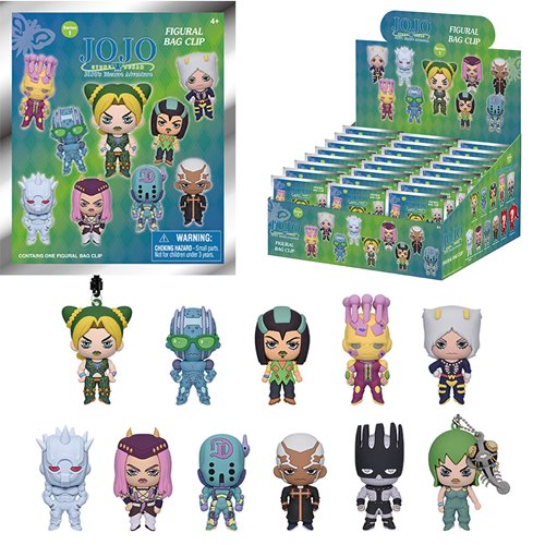 JoJos Bizarre Adventure: Stone Ocean 3D Foam Bag Clip Random 6-Pack