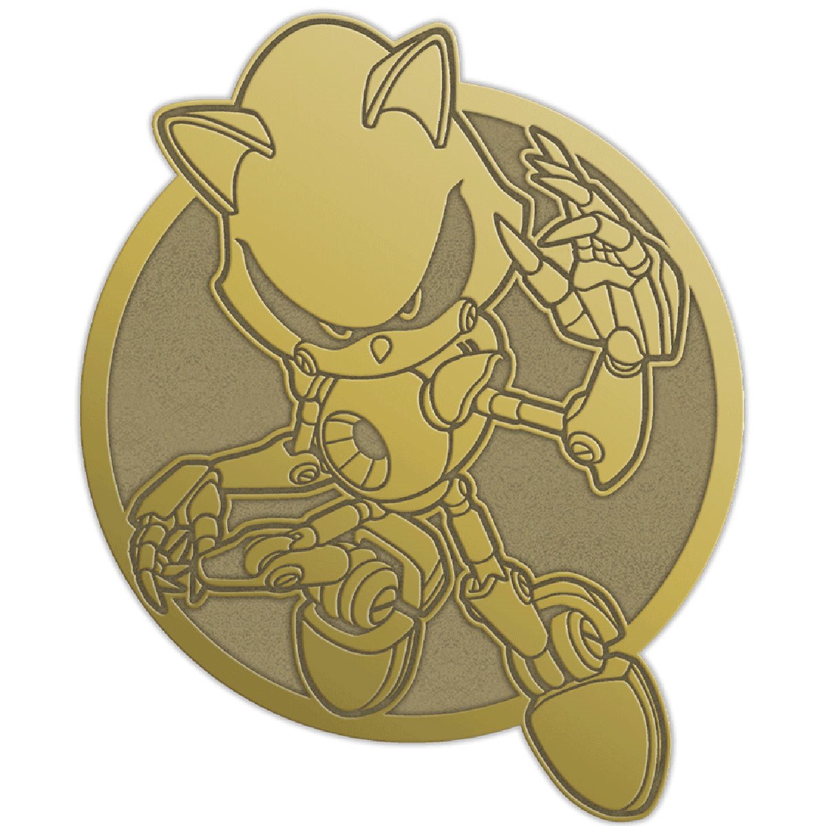 Sonic the Hedgehog Metal Sonic Gold Series Enamel Pin