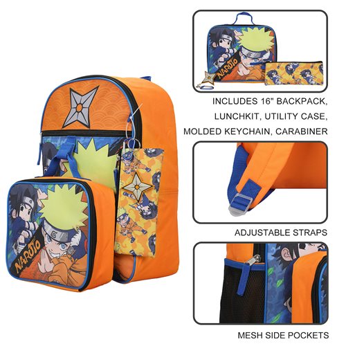 Naruto Backpack 5-Piece Set - Entertainment Earth