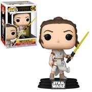 Star Wars: The Rise of Skywalker Rey with Yellow Saber Pop! Vinyl Figure, Not Mint