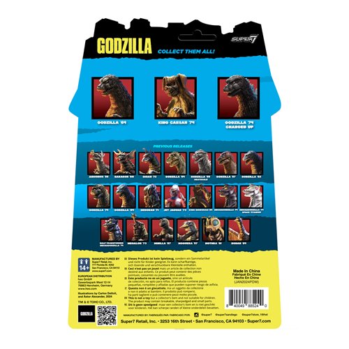Godzilla 1974 Charged Up 3 3/4-Inch ReAction Figure