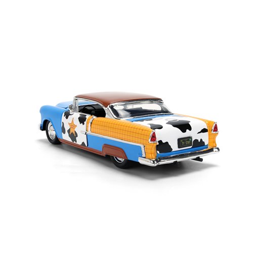 Hollywood Rides Toy Story 1955 Chevrolet Bel Air 1:24 Scale Die-Cast Metal Vehicle with Woody Figure