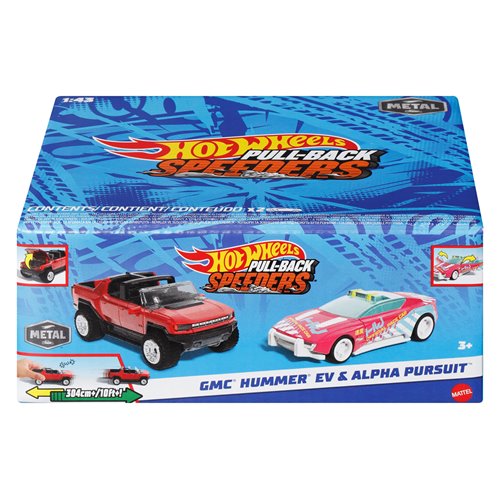 Hot Wheels Pull-Back Speeders 2-Pack 2025 Mix 1 Case of 6