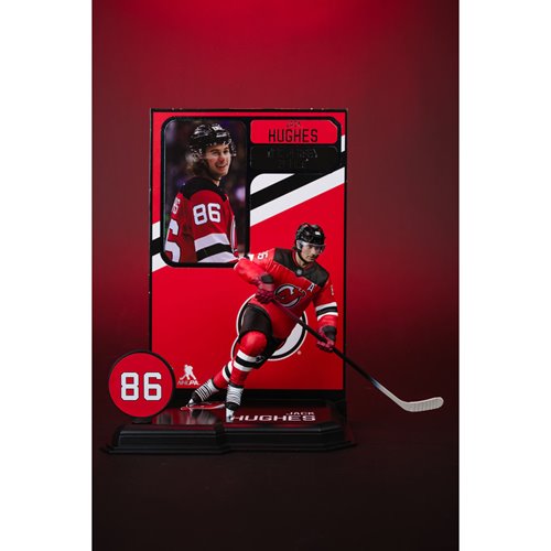 NHL SportsPicks New Jersey Devils Jack Hughes 7-Inch Posed Figure