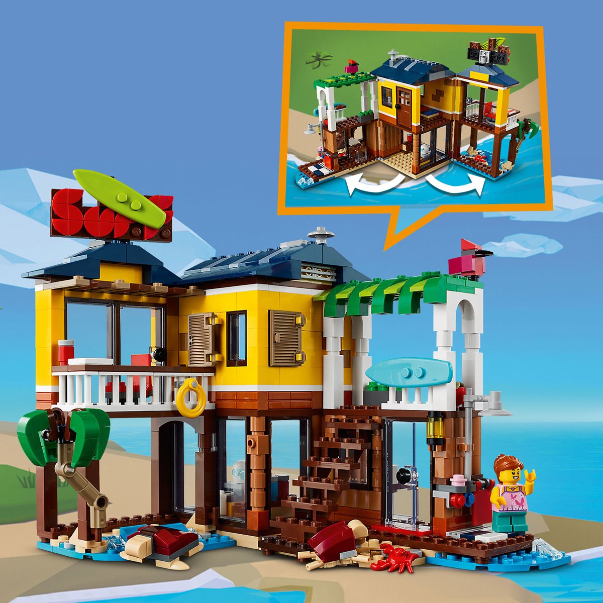 LEGO 31118 Creator Surfer Beach House - Entertainment Earth