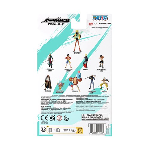 One Piece Anime Heroes Action Figure Wave 2 Case of 6