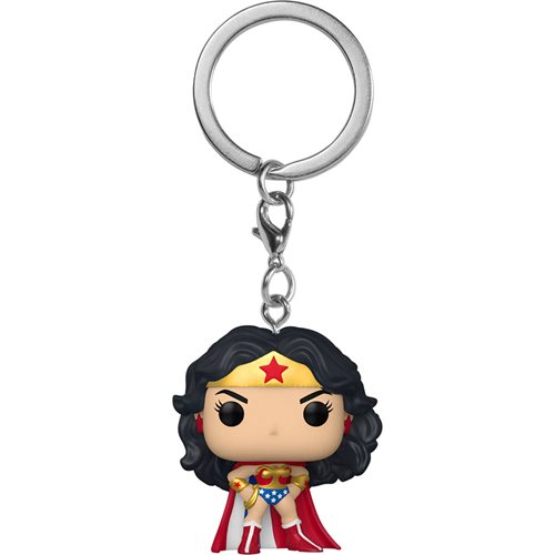 Wonder Woman 80th Anniversary Classic with Cape Pocket Pop! Key Chain