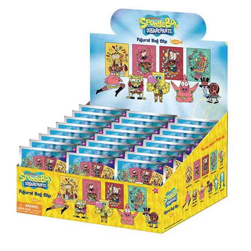 Nickelodeon Series 7 3D Foam Bag Clip Display Case of 24