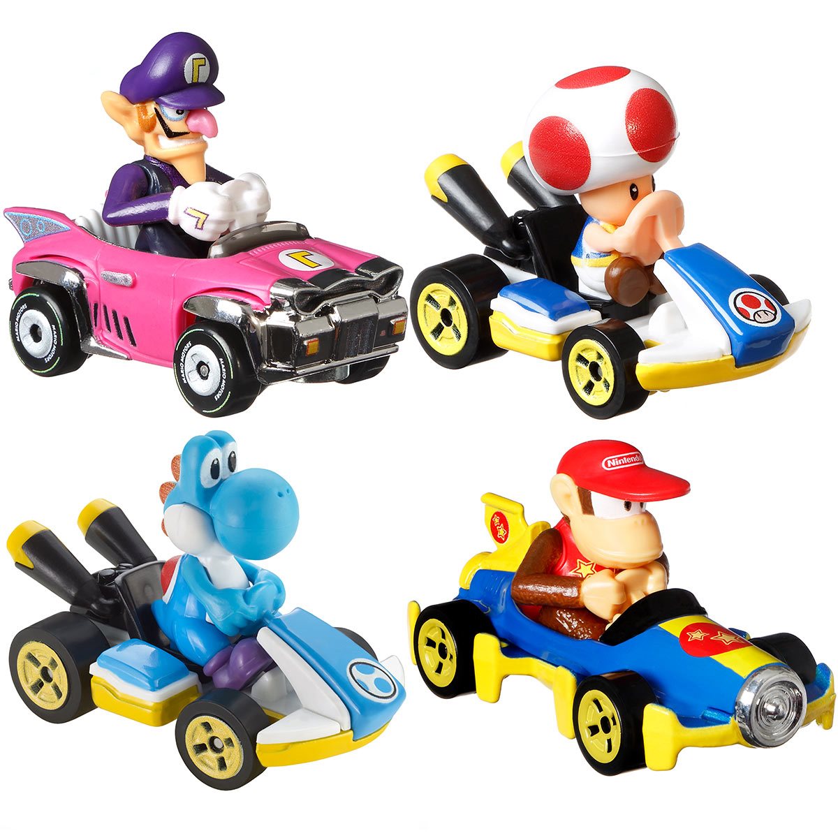  Hot Wheels Mario Kart Vehicle 4-Pack, Set of 4 Fan