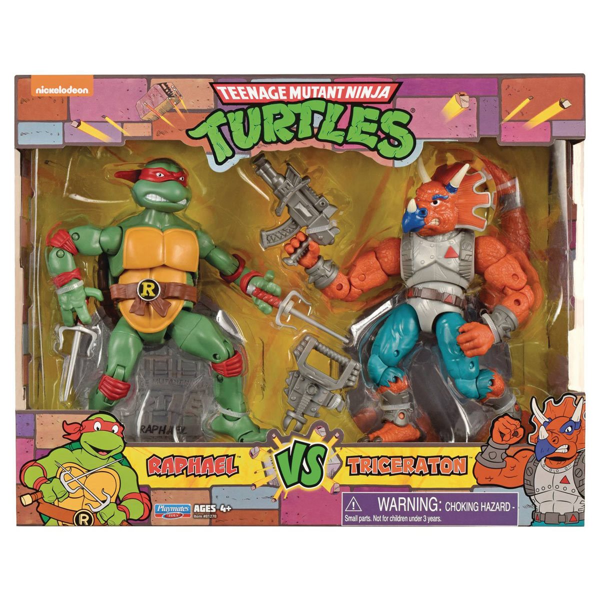  Teenage Mutant Ninja Turtles: Mutant Mayhem Making of a Ninja  Raphael Action Figure 3-Pack : Toys & Games