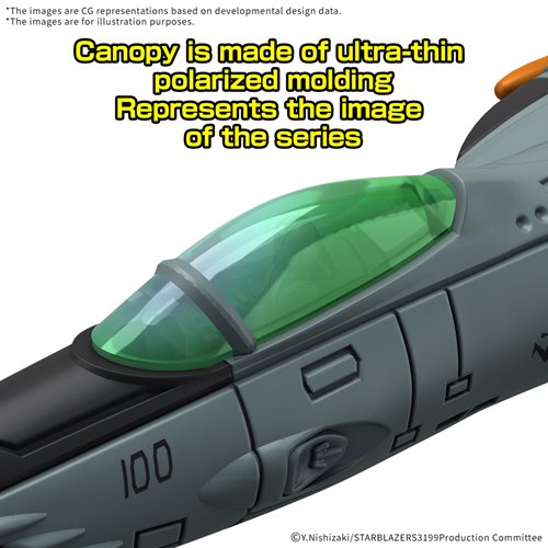 Be Forever Yamato: Rebel 3199 Type 1 Space Fighter Attack Craft Cosmo Tiger II Mecha Collection DX M