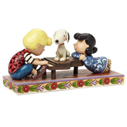 Peanuts Traditions Happiness is a Favorite Song Statue
