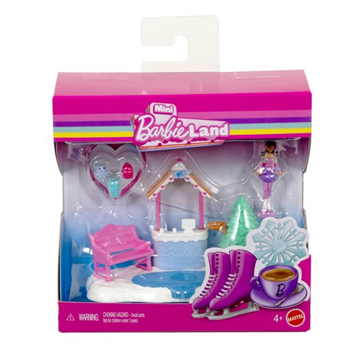 Mini BarbieLand Doll and Playset Display Case of 8