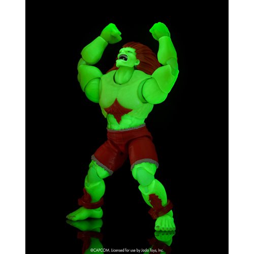 Ultra Street Fighter II Blanka Glow-in-the-Dark 6-Inch Scale Action Figure - Entertainment Earth Exc
