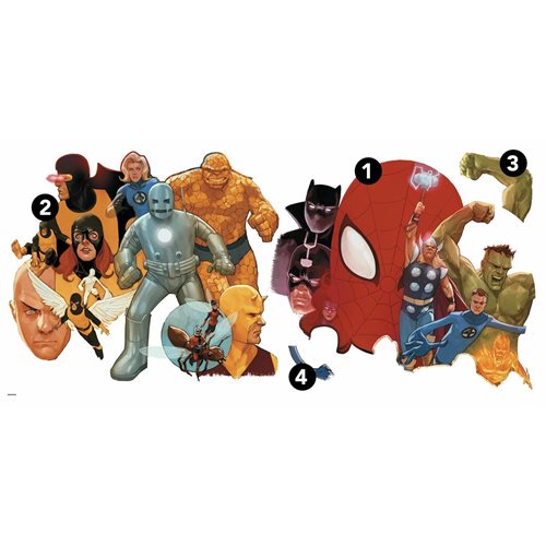 Marvel Avengers Classic Peel and Stick Giant Wall Decal