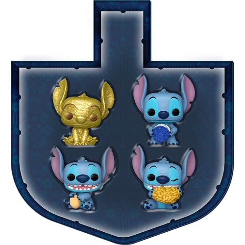 Lilo & Stitch Hanukkah Pocket Pop! Mini-Figure Dreidel 4-Pack Set