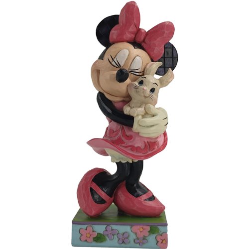 Disney Traditions Minnie Mouse Holding Bunny by Jim Shore Statue