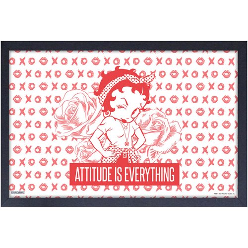 Betty Boop Attitude is Everything Framed Art Print