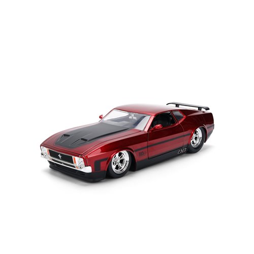 Bigtime Muscle 1973 Red Ford Mustang Mach 1 1:24 Scale Die-Cast Metal Vehicle