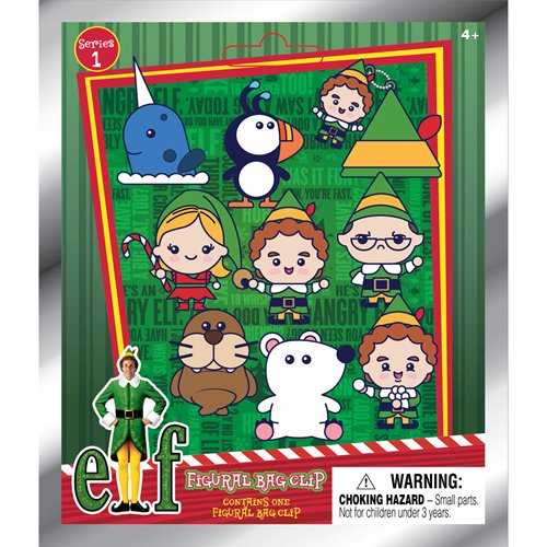 Elf 3D Foam Bag Clip Random 6-Pack