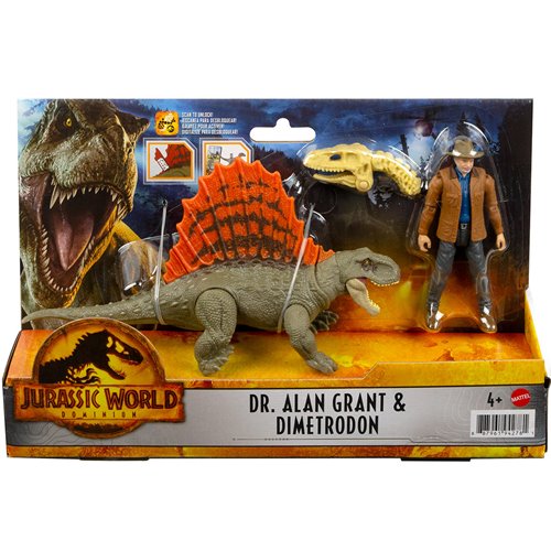 Jurassic World: Dominion Dr. Alan Grant and Dimetrodon Action Figure Set