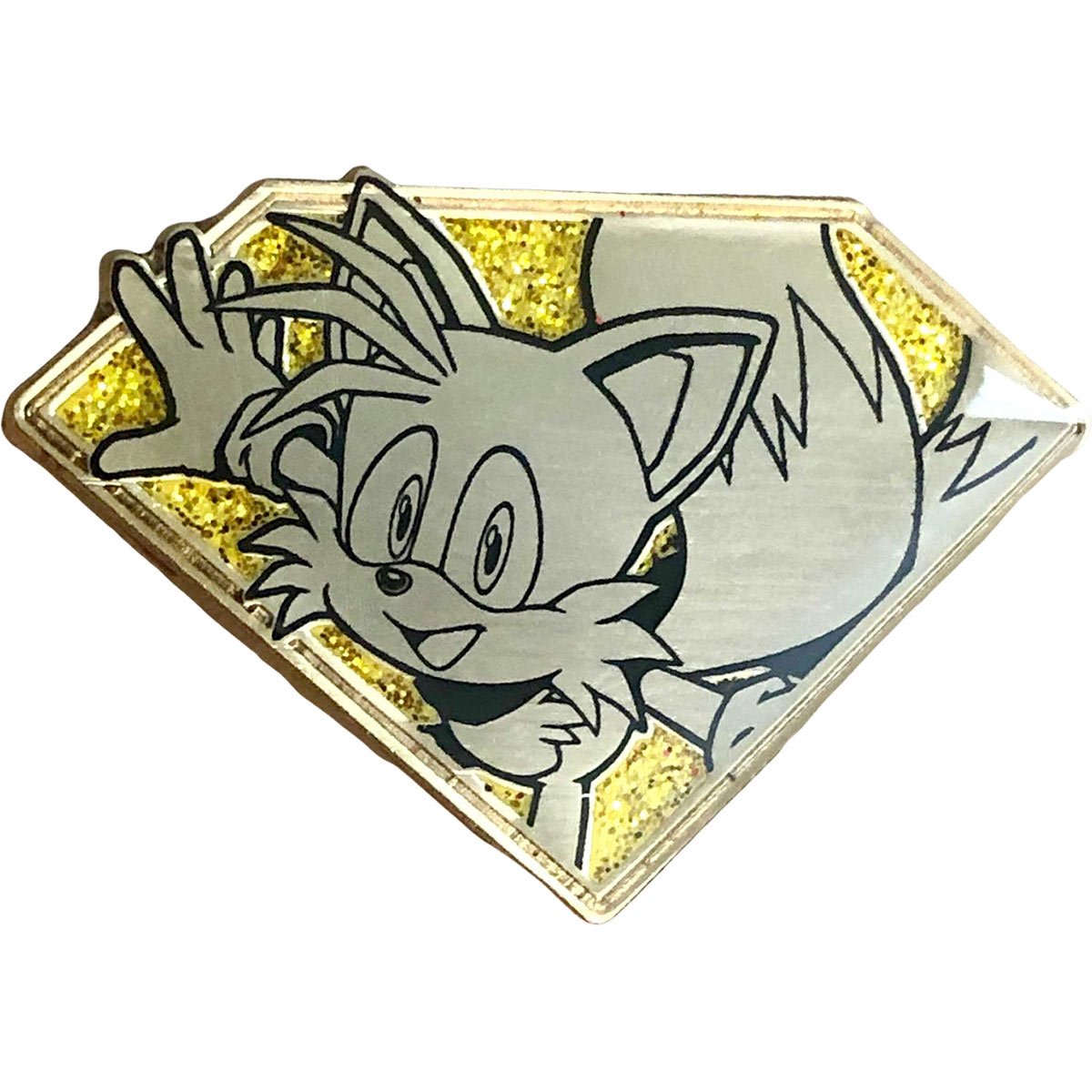 Sonic the Hedgehog Super Sonic Limited Edition Gold Emblem Enamel Pin Figure