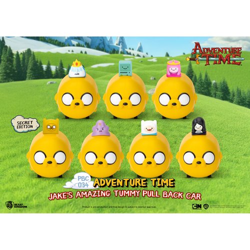 Adventure Time Jake's Amazing Tummy Pull Back Car Series PBC-034 Vehicle Blind Box Case of 6