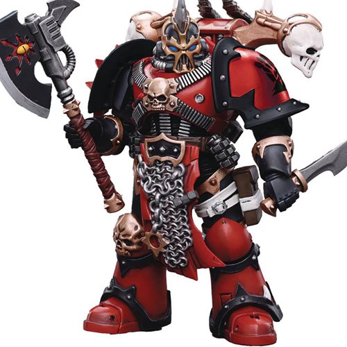 Joy Toy Warhammer 40,000 Chaos Space Marines Red Corsairs Exalted Champion Gotor the Blade 1:18 Scale Action Figure