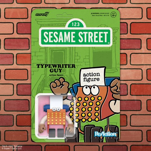Sesame Street Typewriter Guy 3 3/4-Inch ReAction Figure