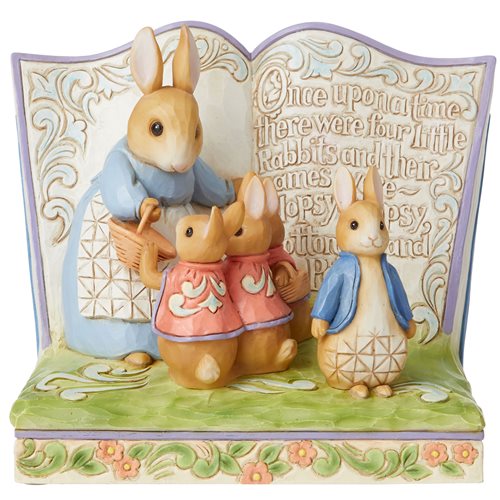 Beatrix Potter Peter Rabbit Storybook by Jim Shore Statue